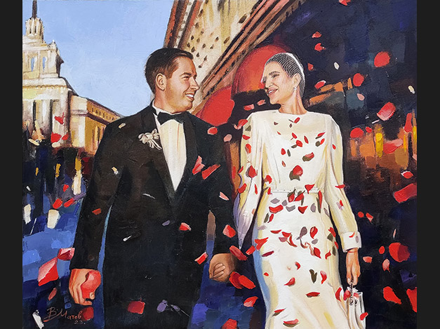 Under the Rain by Rosie  Wedding Portrait